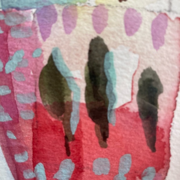 Original Watercolor painting of A Greek Vineyard 7”x5” Matted Hand Painted - Picture 11 of 13